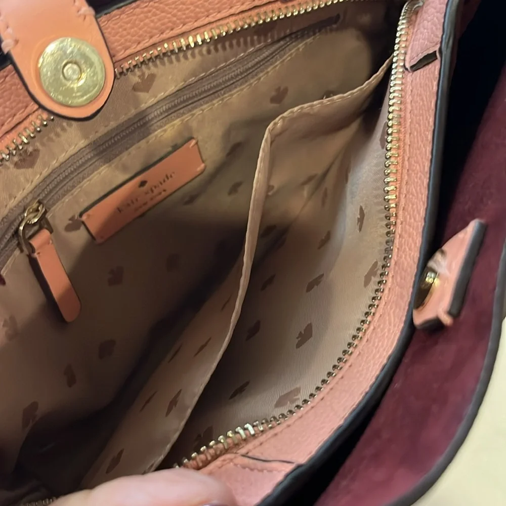 EUC Kate Spade Talia Crossbody Satchel Bag- triple compartment - Picture 11 of 14